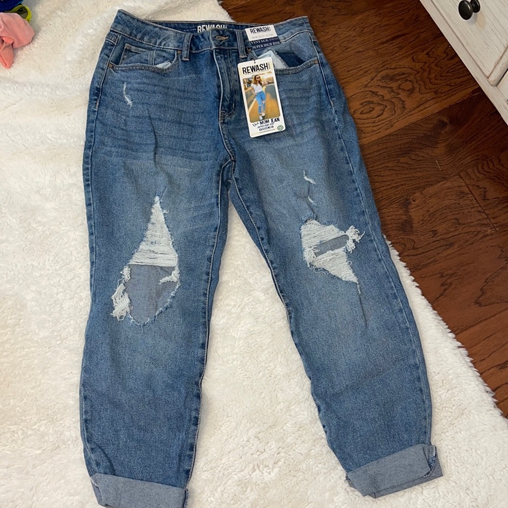 Rewash Mom Jean Super High Rise